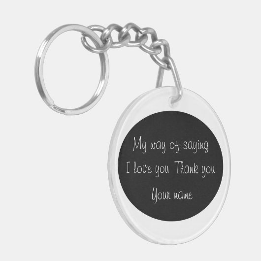 Dank je- sleutelhanger (Voorkant Links)