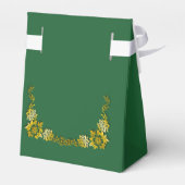 Dank je, Smaragdgroen & Gouden Bruiloft  Bedankdoosjes (Achterkant)