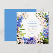 Dank je Something Blue: Baby's Breath & Flax (Voorkant / Achterkant)