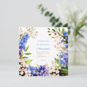 Dank je Something Blue: Baby's Breath & Flax (Staand voorkant)
