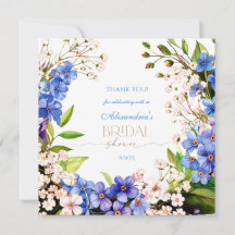 Dank je Something Blue: Baby's Breath & Flax