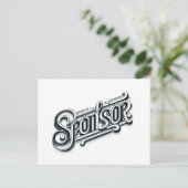 Dank je Sponsor NA AA 12 stappen ansichtkaart Briefkaart (Staand voorkant)