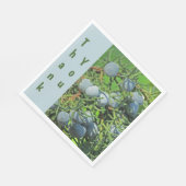 Dank je Spring Pine Berry Foto appreciatie Servet (Hoek)