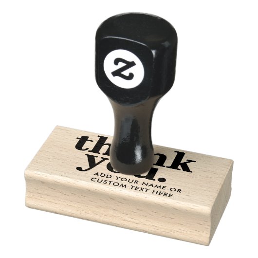 Dank je Stamp | retrotypografisch Rubberstempel (Stempel)