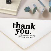 Dank je Stamp | retrotypografisch Rubberstempel