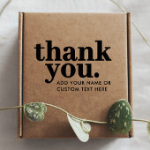 Dank je Stamp | retrotypografisch Rubberstempel