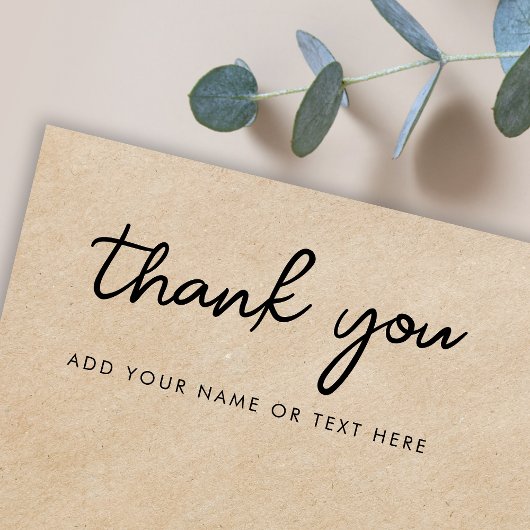 Dank je Stempel | Minimale typografie Bedankt