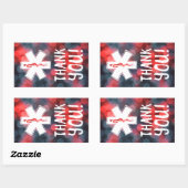 dank je, ster van het leven rechthoekige sticker (Vel)