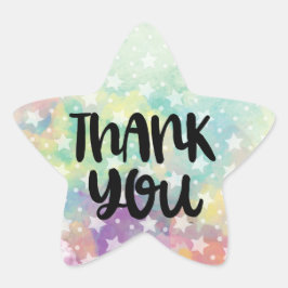Dank je sterstickers ster sticker