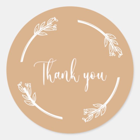 dank je sticker (Voorkant)