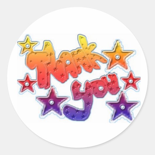 dank je sticker (Voorkant)