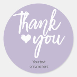 Dank je sticker in kalligrafie