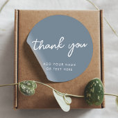 Dank je Sticker | Minimaal Blauw Grijs