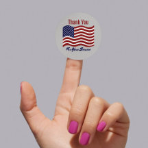 Dank je Sticker van de Amerikaanse Veteraan Vetera