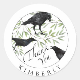 Dank je Stickers Crow Bird Sticker
