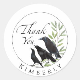 Dank je Stickers Crow Bird Sticker