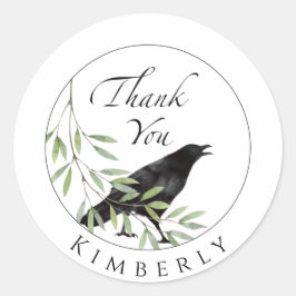 Dank je Stickers Crow Bird Sticker