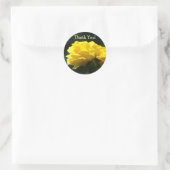 Dank je! stickers Gele Roos Bloemen Glowing (Tas)