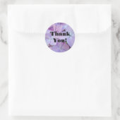 Dank je! stickers Paarse Hydrangea bloemen (Tas)