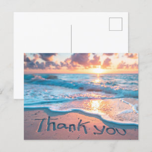 Dank Je Strand Zand Schrijven Briefkaart
