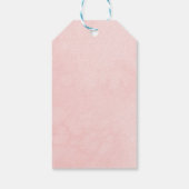 Dank je Sweet 16 Roze Bloem Vlinder Cadeaulabel (Achterkant)
