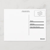 Dank je tante Jeannie Briefkaart (Achterkant)
