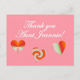 Dank je tante Jeannie Briefkaart
