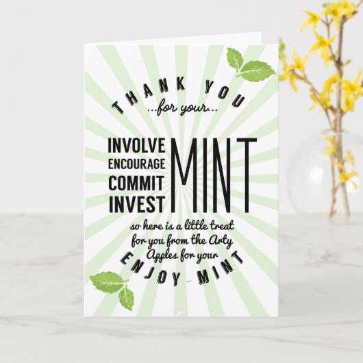 DANK JE TEACHER KAART (Gele Bloem)