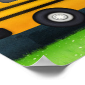Dank je Teacher Yellow School Bus 11 foto's Poster (Hoek)