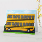 Dank je Teacher Yellow School Bus 20 Foto's Kaart (Gele Bloem)