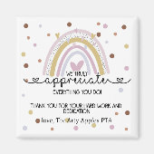 dank je teamteam cadeau magnet (Voorkant)