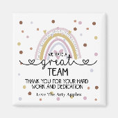 dank je teamteam cadeau magnet (Voorkant)