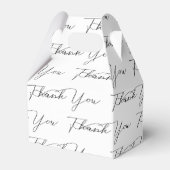 Dank je tekst op wit bedankdoosjes (Voorkant Zijde)