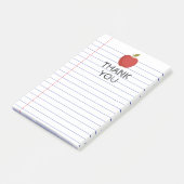Dank je Terug naar school Leraar Appel Klas Post-it® Notes (Schuin)