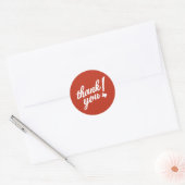 Dank je Texas stijl! Ronde Sticker (Envelop)