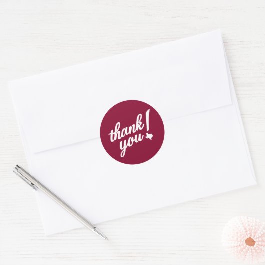 Dank je, Texas-stijl! Ronde Sticker (Envelop)
