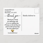 dank je, trouwcollage, aangepast briefkaart (Achterkant)