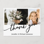 dank je, trouwcollage, aangepast briefkaart (Voorkant)