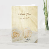 Dank je trouwrozen bedankkaart (Voorkant)