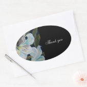 dank je trouwsticker ovale sticker (Envelop)