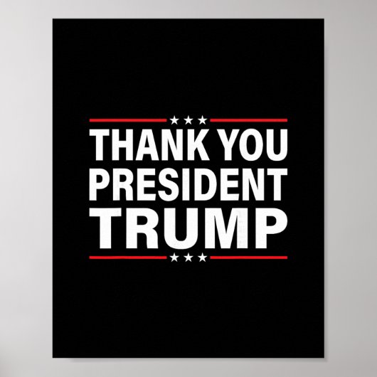 Dank Je Trump Poster (Voorkant)