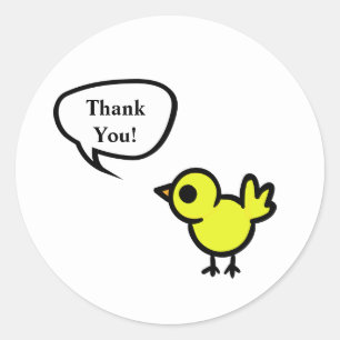 Dank je Tweet Bird Sticker