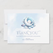 Dank je typografie Crescent Moon Bedankkaart (Voorkant)