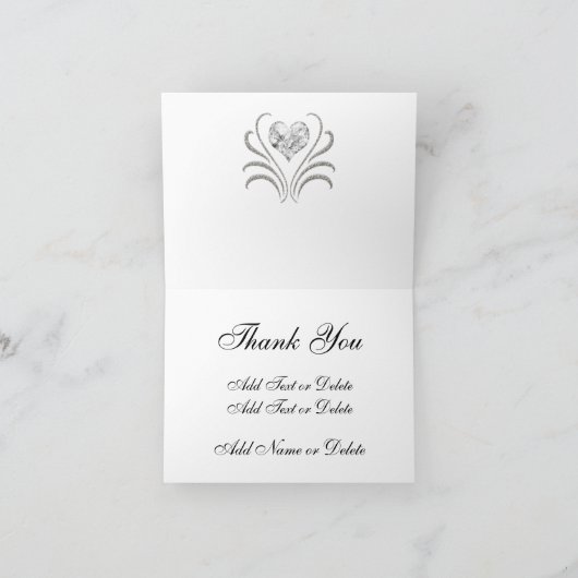 Dank je - Uitnodigingen om te matchen (Binnen)