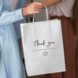 dank je, uw steun betekent veel voor ons, winkelen medium cadeauzakje