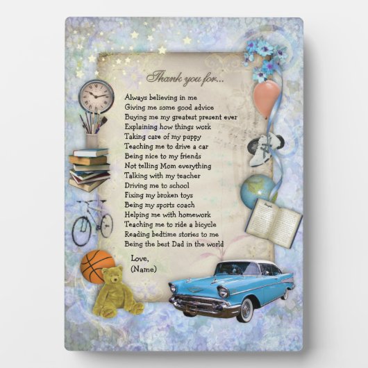 Dank je vader fotoplaat (voorkant)