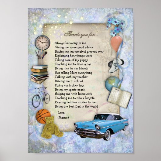 Dank je vader poster (Voorkant)