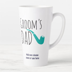 Dank je vader vader van de Groom Fun Modern Pipe Latte Mok