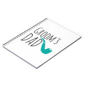 Dank je vader vader van de Groom Fun Modern Pipe Notitieboek (Linkerzijde)