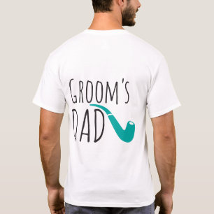 Dank je vader vader van de Groom Fun Modern Pipe T-shirt